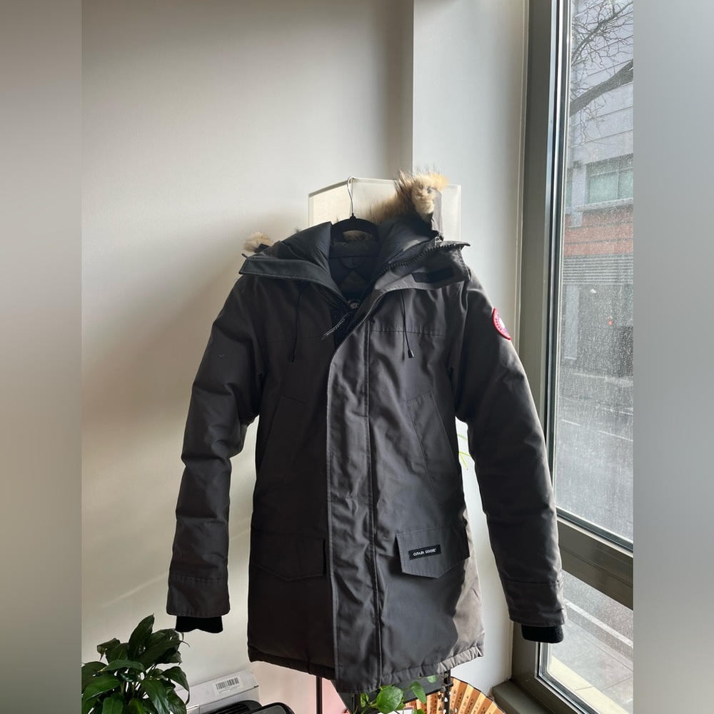 Canada Goose dark gray Langford parka with fox fur hood lining